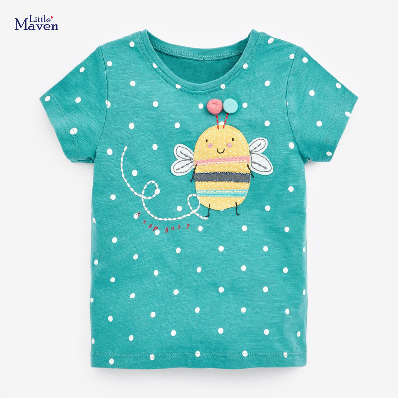 Little Maven Summer Cotton T-Shirt for Girls
