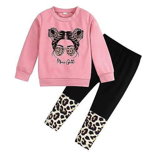 Toddler Girl Leopard Print Outfit Set (5-6T)
