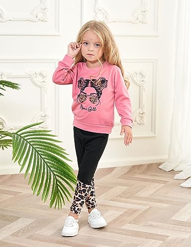 Toddler Girl Leopard Print Outfit Set (5-6T)