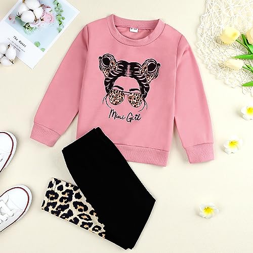 Toddler Girl Leopard Print Outfit Set (5-6T)
