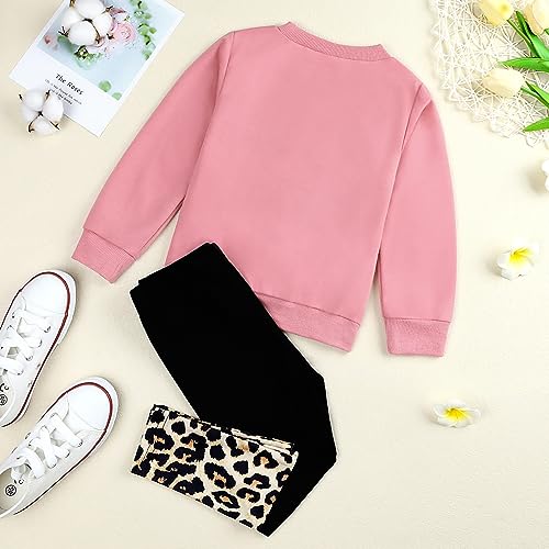 Toddler Girl Leopard Print Outfit Set (5-6T)