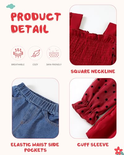 Maroon Fall Outfit for Girls: Top & Bell Bottoms