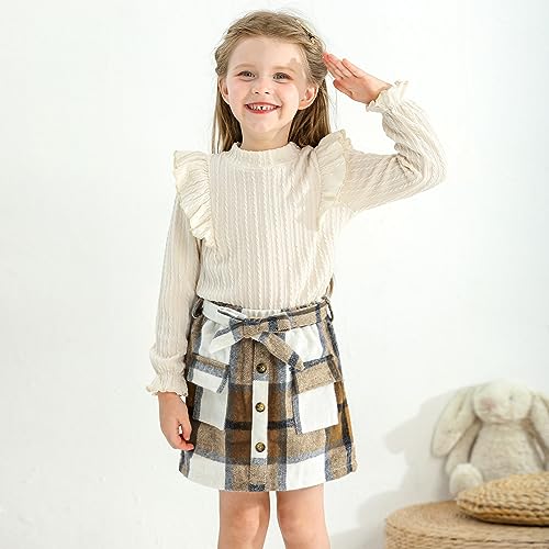 Toddler Girl Fall Winter Skirt Outfit Set