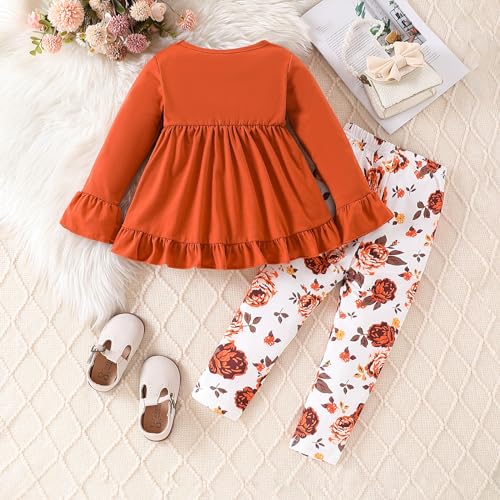 Toddler Girl Bow Tie High Low Outfit Set
