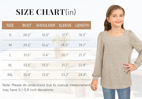 Girls' Long Sleeve Casual Sweatshirt - Size 7-8