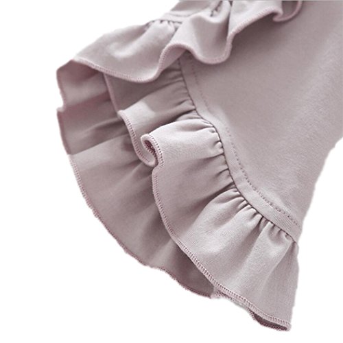 Dusty Pink Ruffle Bat T-Shirt for Little Girls