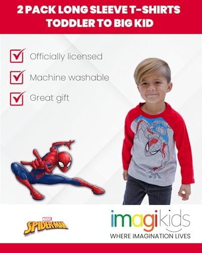 Spider-Man Boys' 2-Pack Long Sleeve T-Shirts