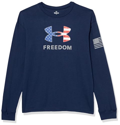 Under Armour Boys Freedom Logo Long Sleeve Tee