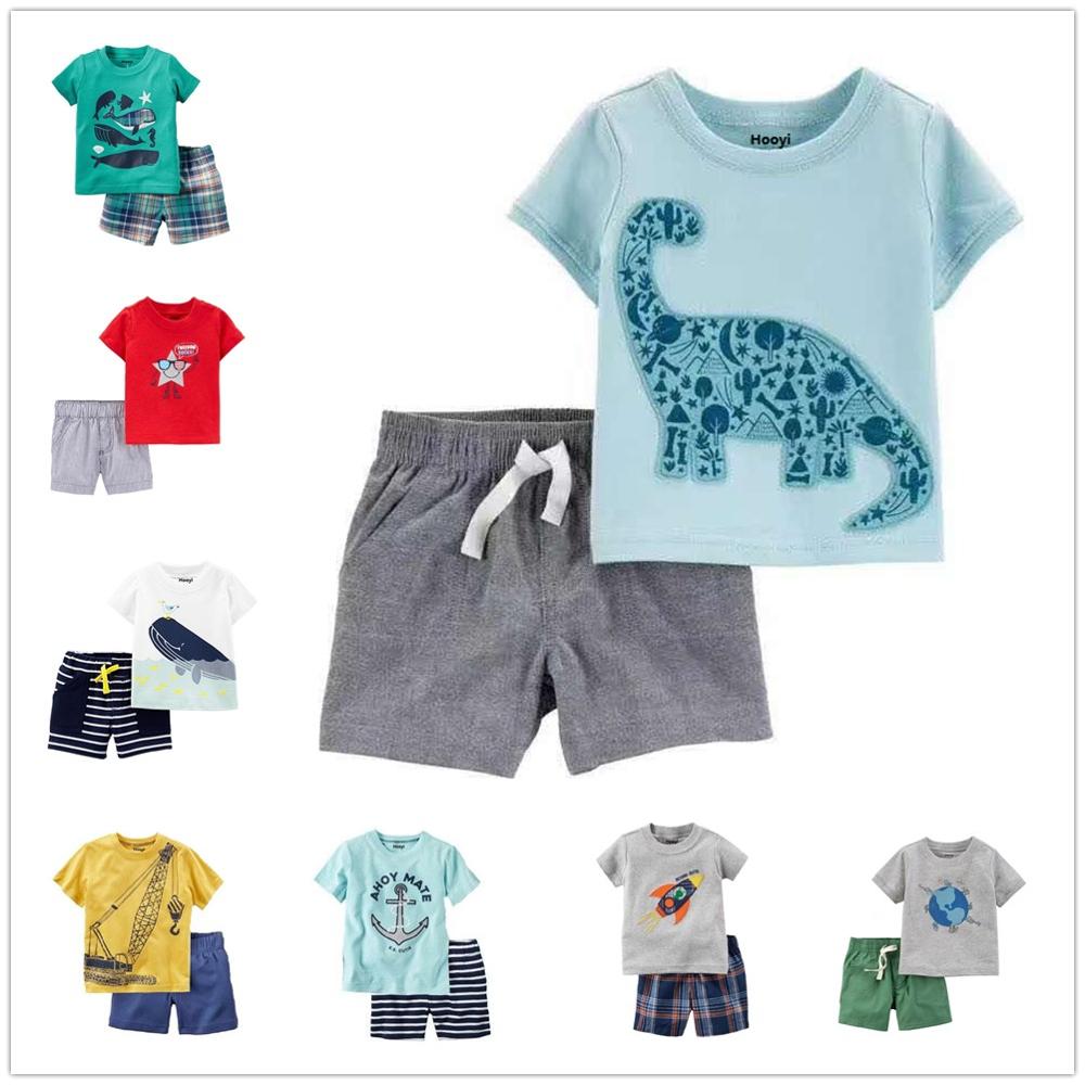 Dinosaur Cotton Outfit for Toddler Boys 0-2 Years