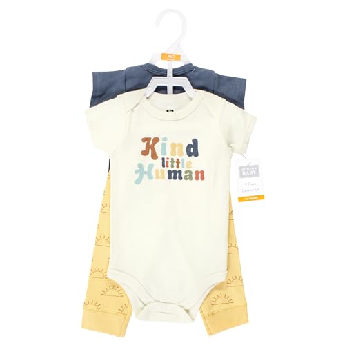 Kind Human Short Sleeve Baby Bodysuit and Pants