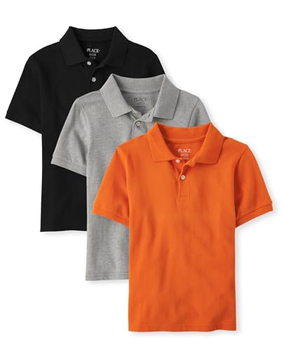 Boys' 3-Pack Short Sleeve Polos Set