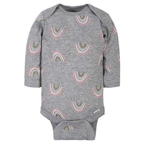 Gerber Baby Girls' 6-Pack Long-Sleeve Onesies