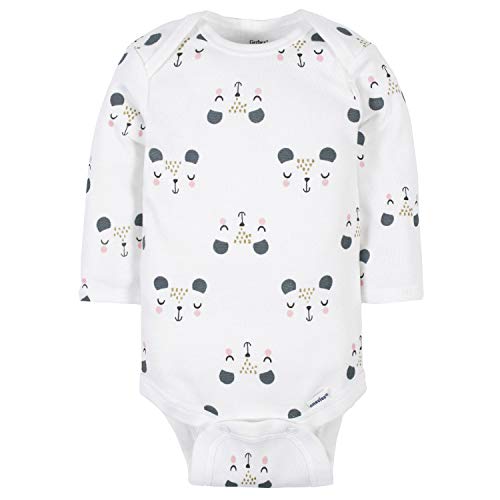 Gerber Baby Girls' 6-Pack Long-Sleeve Onesies