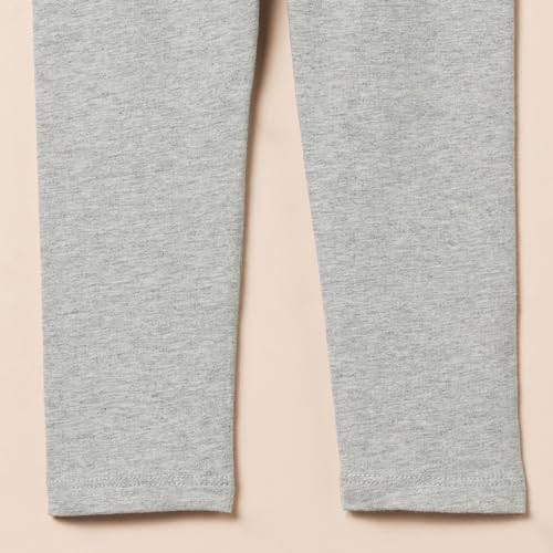 Girls' Leggings 3-Pack: Black, Grey, Light Pink