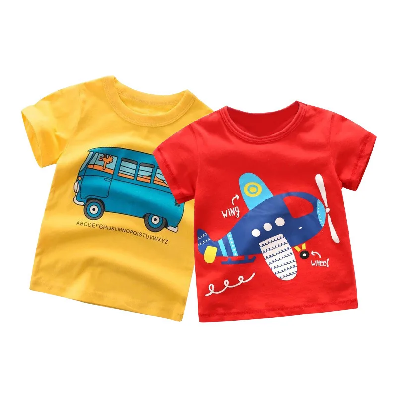 Kids' Cotton Cartoon Summer T-Shirt for Boys