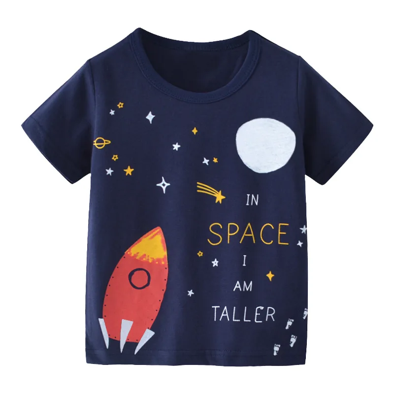 Kids' Cotton Cartoon Summer T-Shirt for Boys