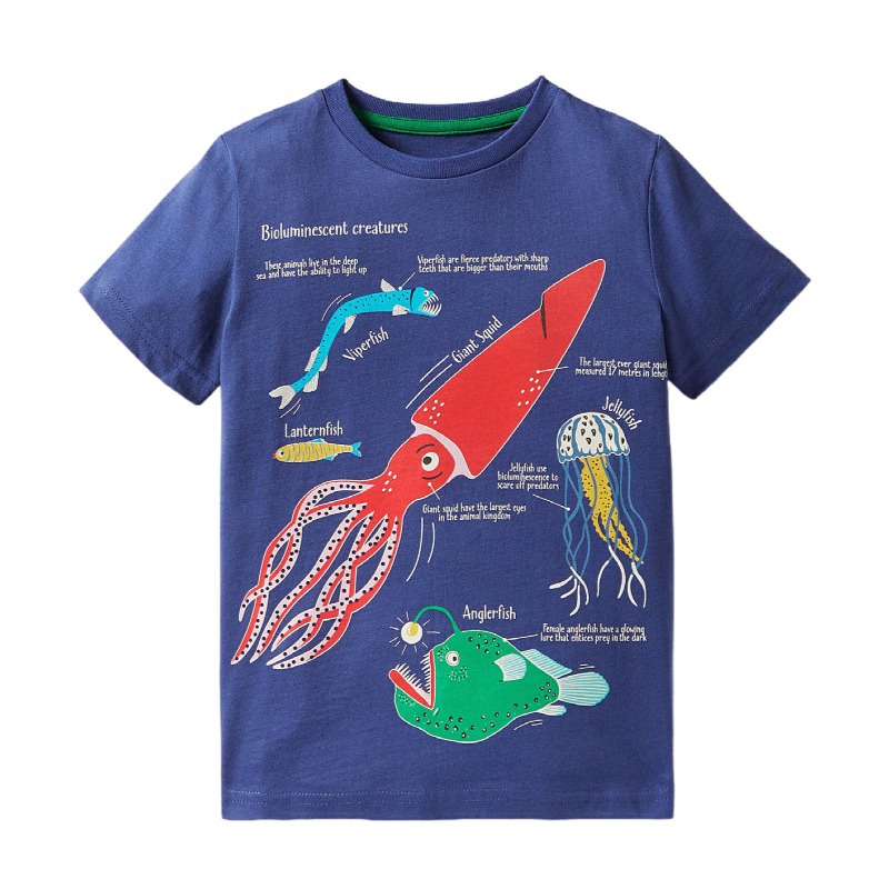 Luminous Dinosaur Boys' T-Shirt for Kids 2-7