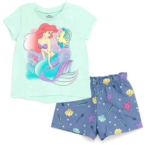 Ariel T-Shirt and Chambray Shorts Set for Girls