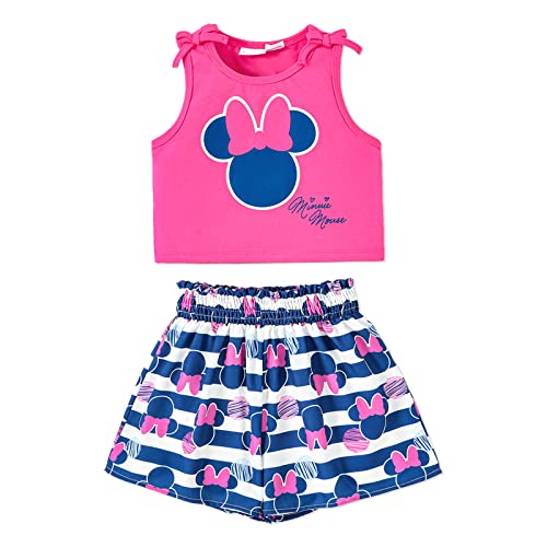 Mickey & Friends Toddler Girl Hot Pink Outfit Set