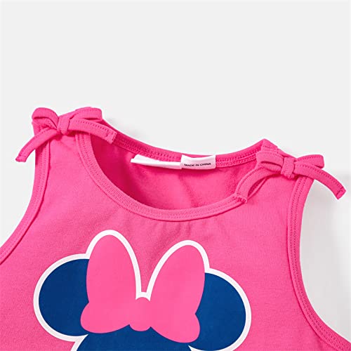Mickey & Friends Toddler Girl Hot Pink Outfit Set