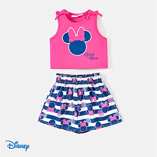 Mickey & Friends Toddler Girl Hot Pink Outfit Set