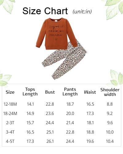 Toddler Girl Fall/Winter Outfit Set, 2 Pieces