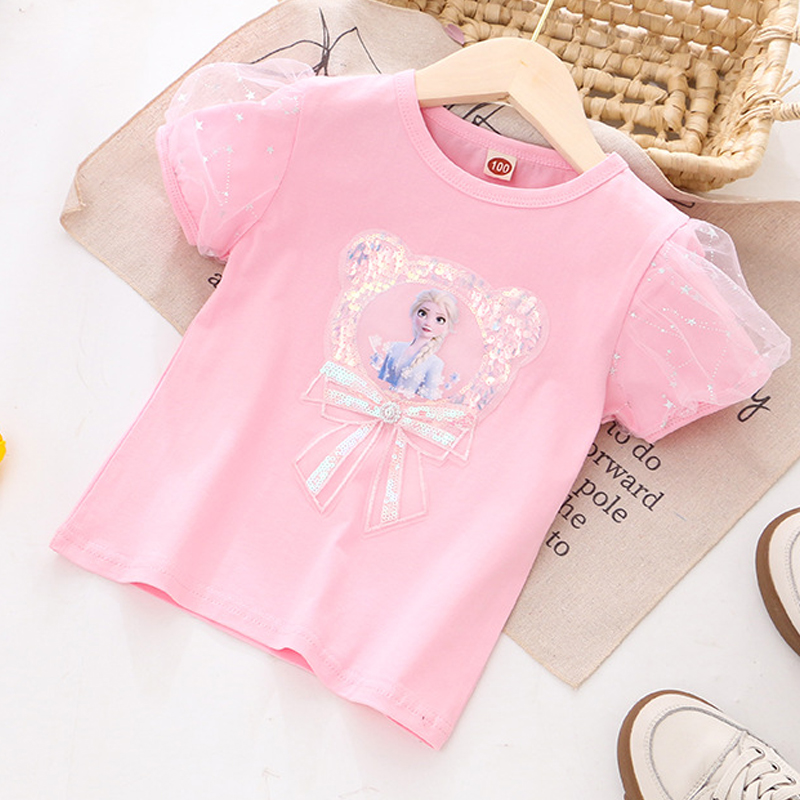 Elsa Princess Lace T-Shirt for Girls