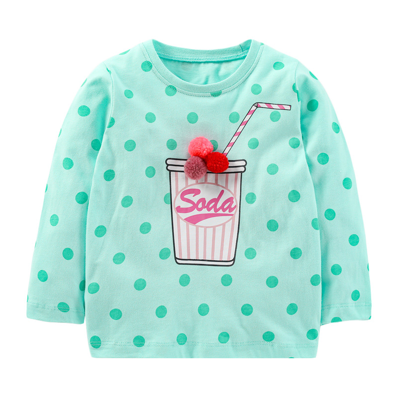 Little Maven Girls' Long Sleeve Animal Print Tee