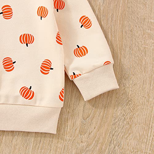 Cute Pumpkin Sweatshirt for Toddler Halloween Outfit