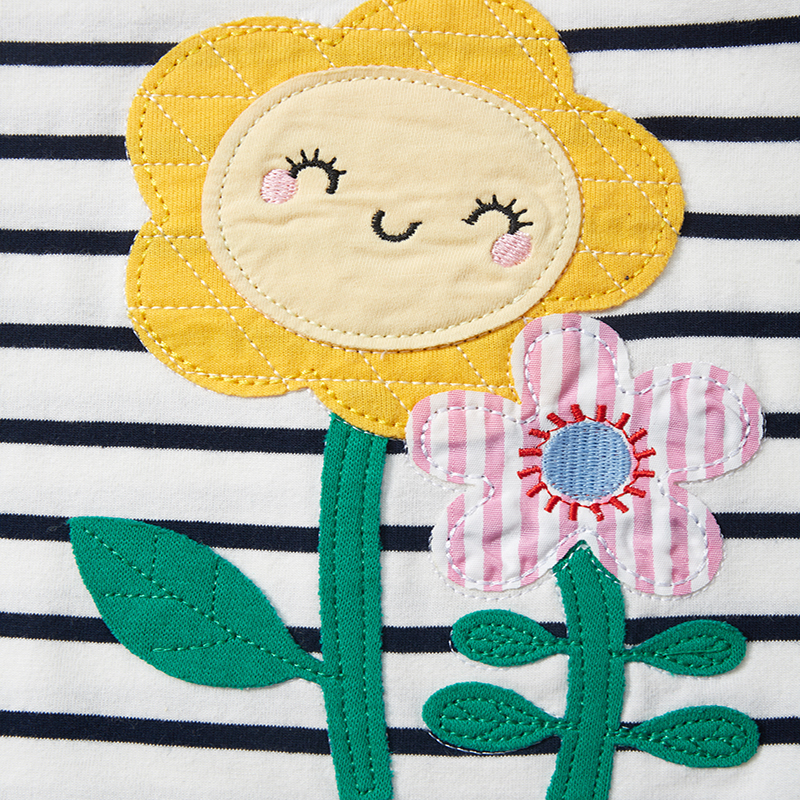 Little Maven Summer Striped Tee for Girls