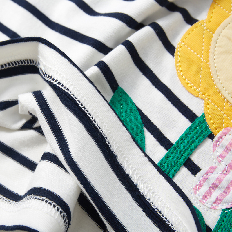 Little Maven Summer Striped Tee for Girls