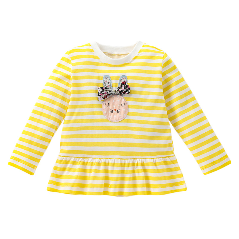 Little Maven Girls' Long Sleeve Animal Print Tee