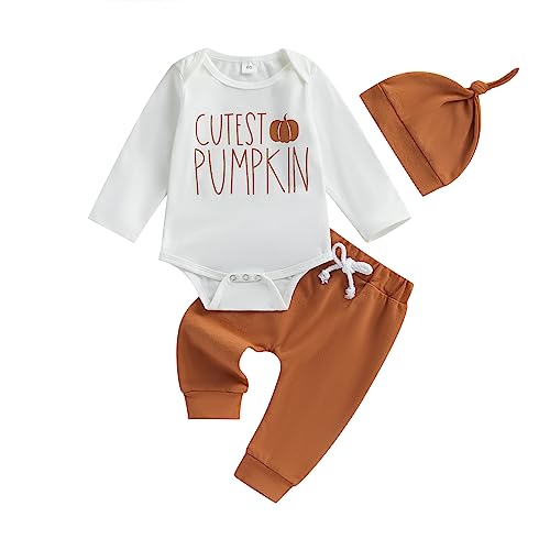 Cutest Pumpkin Baby Boy Halloween Outfit Set