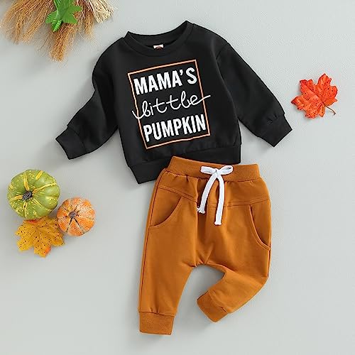 Pumpkin Outfit: Sweatshirt & Pants Set