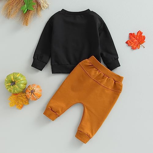 Pumpkin Outfit: Sweatshirt & Pants Set