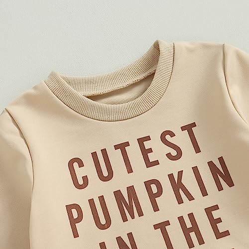Pumpkin Sweatshirt and Pants Set