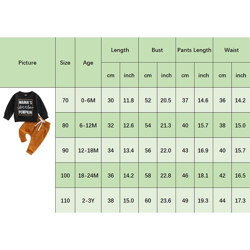 Pumpkin Outfit: Sweatshirt & Pants Set