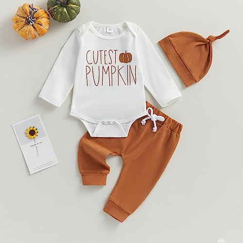 Cutest Pumpkin Baby Boy Halloween Outfit Set
