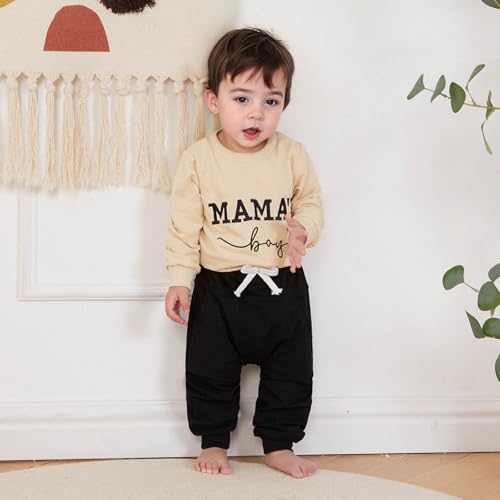 Mama's Boy Fall Sweatshirt & Pants Set
