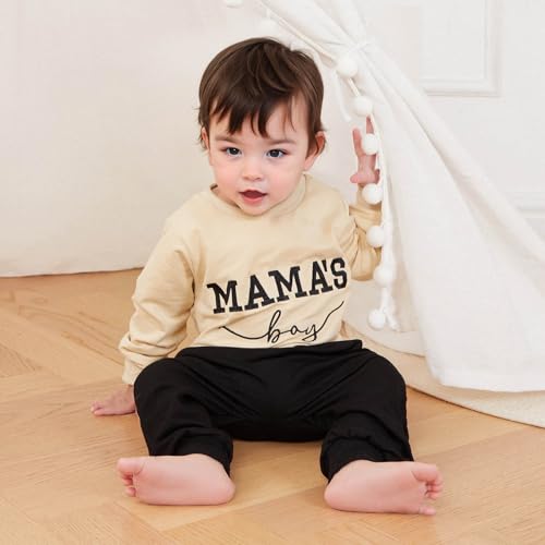Mama's Boy Fall Sweatshirt & Pants Set