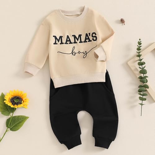 Mama's Boy Fall Sweatshirt & Pants Set