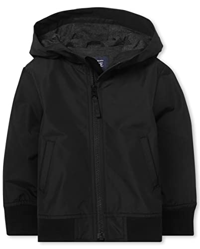 Boys' Toddler Windbreaker Jacket - Black, 6-9 Months