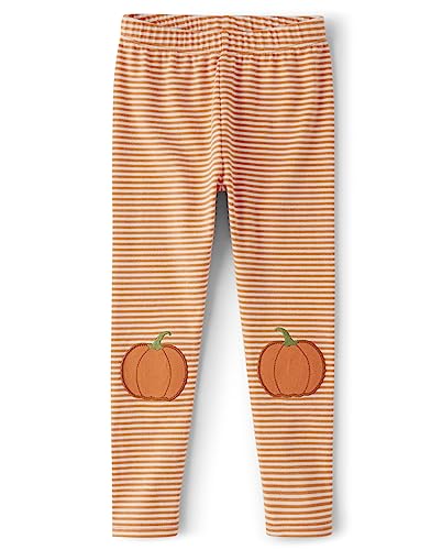 Pumpkin Stripes Leggings for Girls and Toddlers