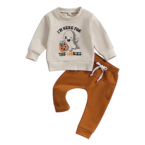 Baby Boy Halloween Outfit Set - Pumpkin Theme