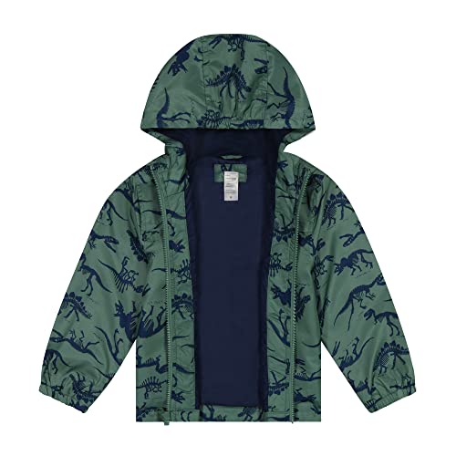 Dino Windbreaker Hooded Jacket for Baby Boys