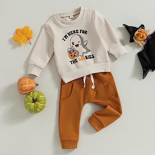 Baby Boy Halloween Outfit Set - Pumpkin Theme