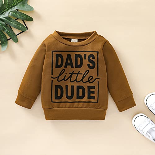 Dad's Little Dude Baby Pullover Sweatshirt