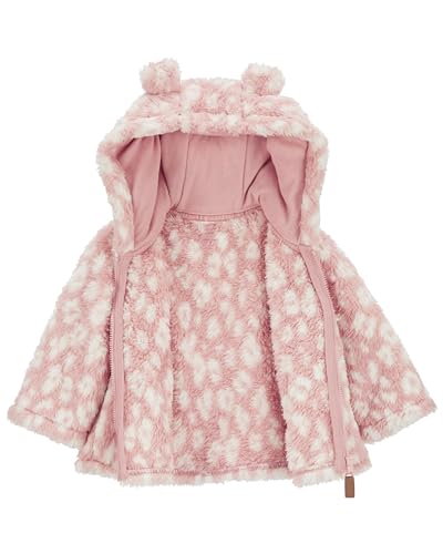 Carter's Pink Leopard Hooded Jacket for Baby Girls