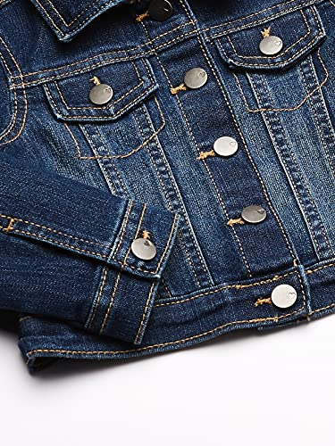 Children's Place Baby Girls' Denim Jacket, China Blue