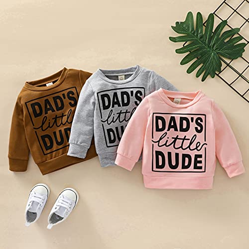 Dad's Little Dude Baby Pullover Sweatshirt